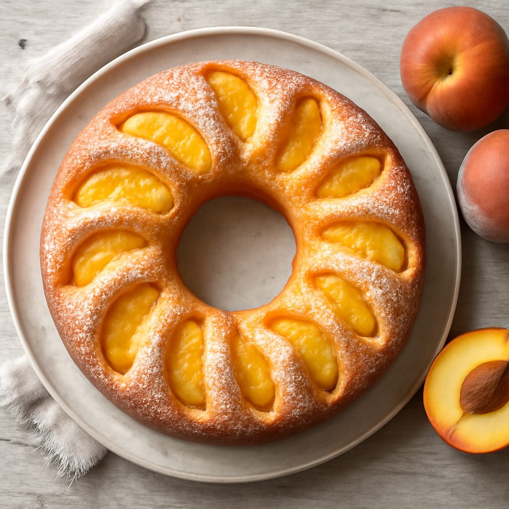 Ciambella alle pesche