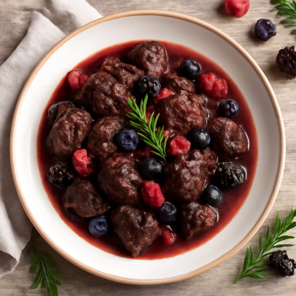 Cinghiale ai frutti di bosco