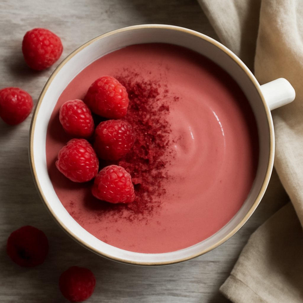 Cioccolata calda ruby con lamponi