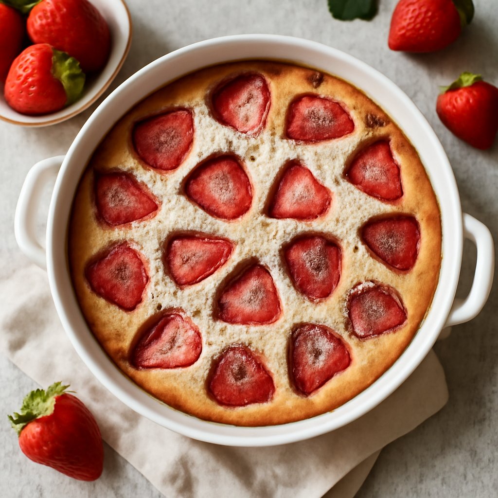 Clafoutis alle fragole (senza glutine)