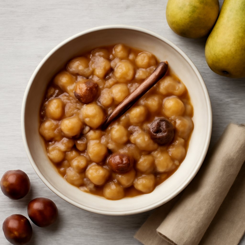Composta di castagne, pere e vaniglia