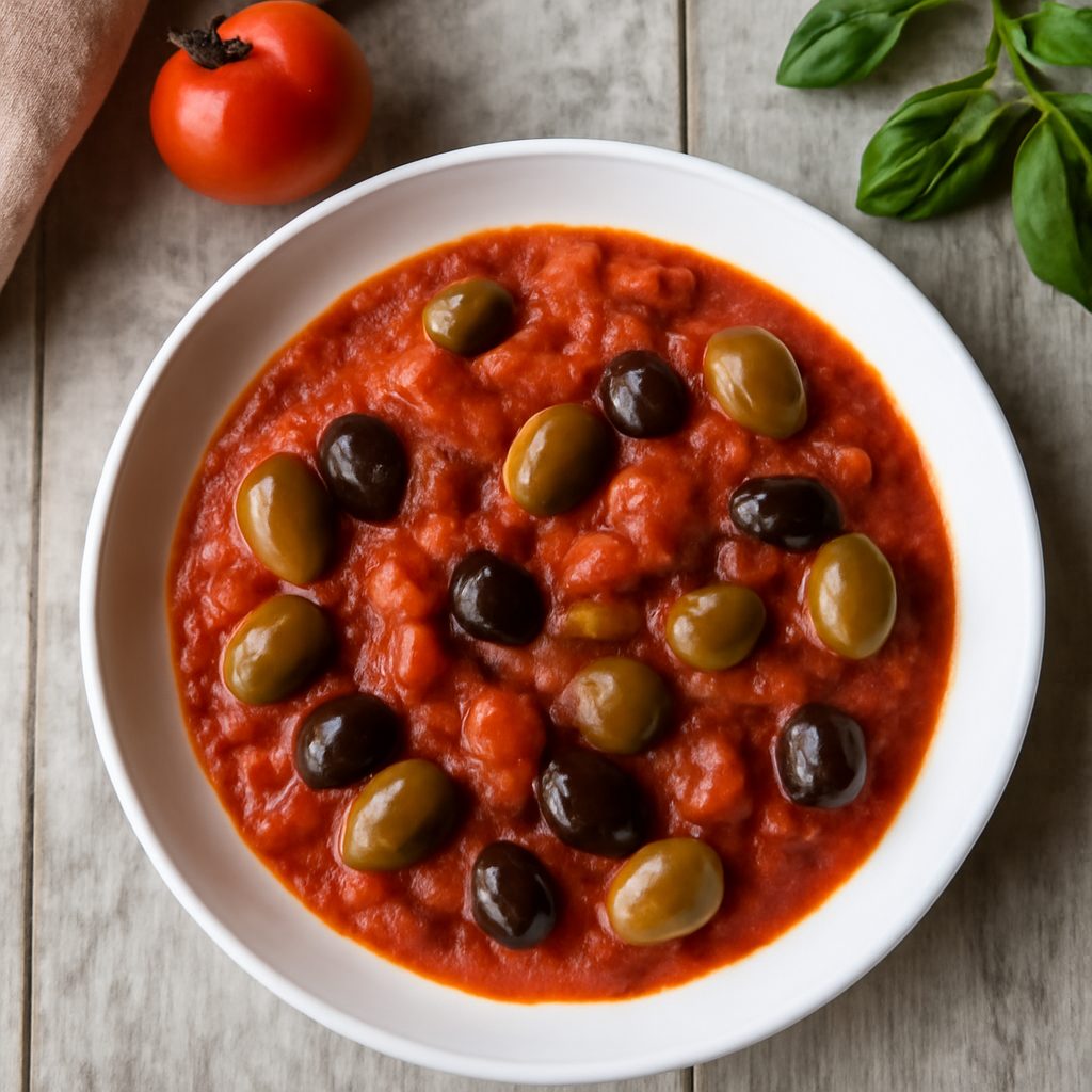 Conserva di pomodoro con olive