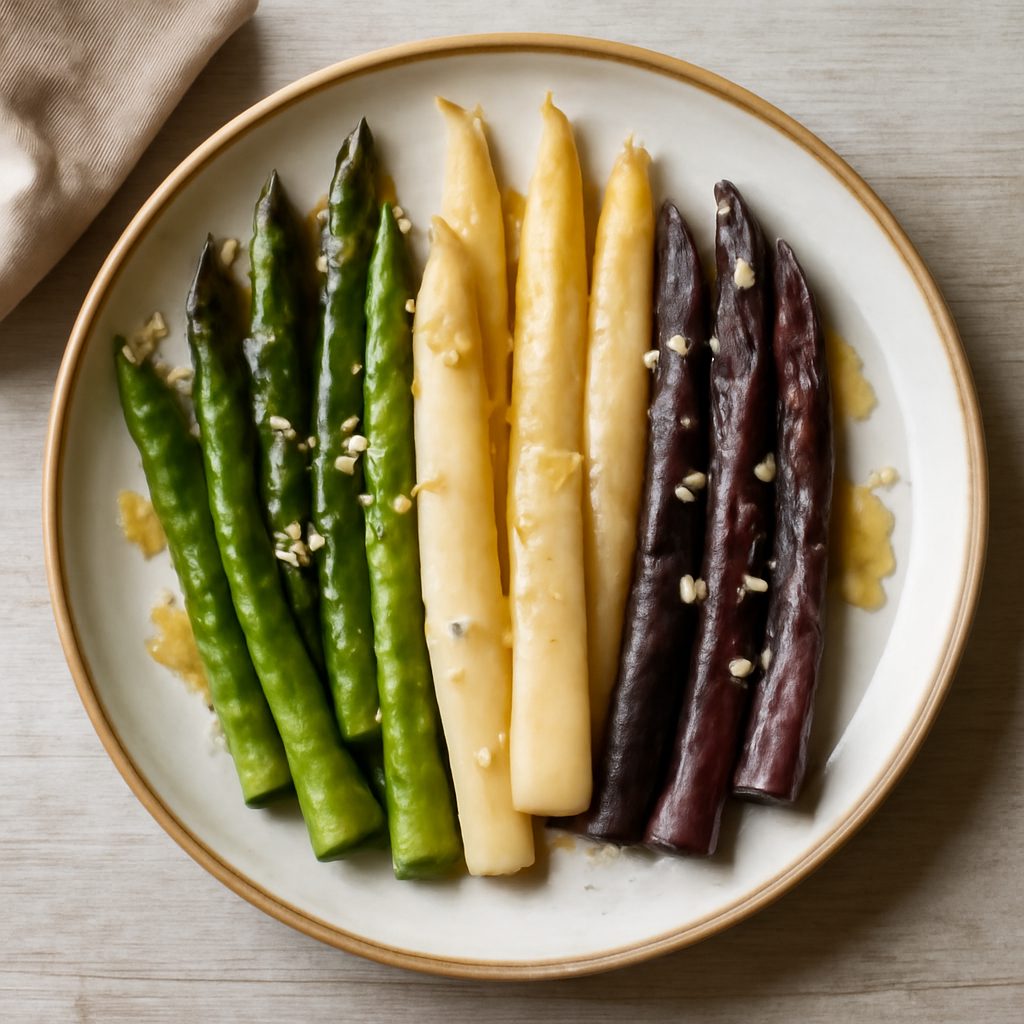 Contorno di asparagi (tris di asparagi)