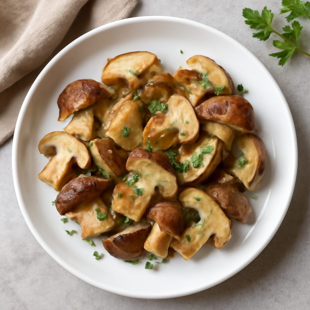 Contorno di funghi porcini sottovuoto