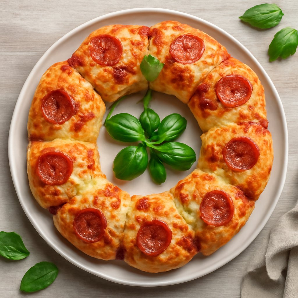 Corona di pan di pizza