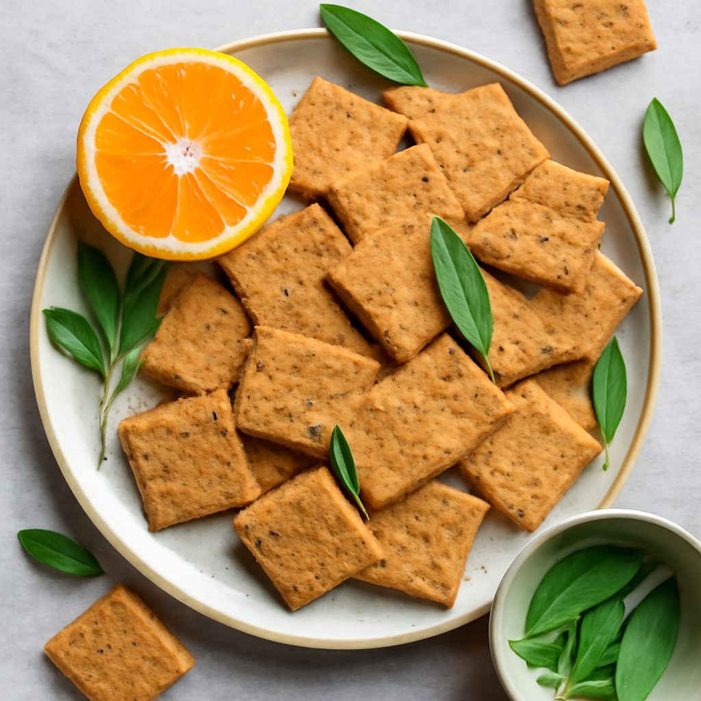 Crackers integrali arancia e salvia
