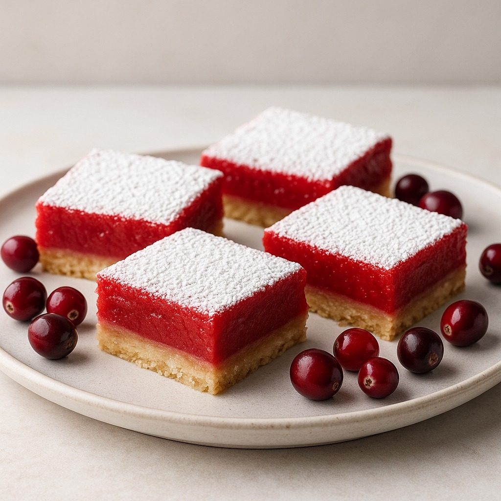 Cranberry Curd Bars