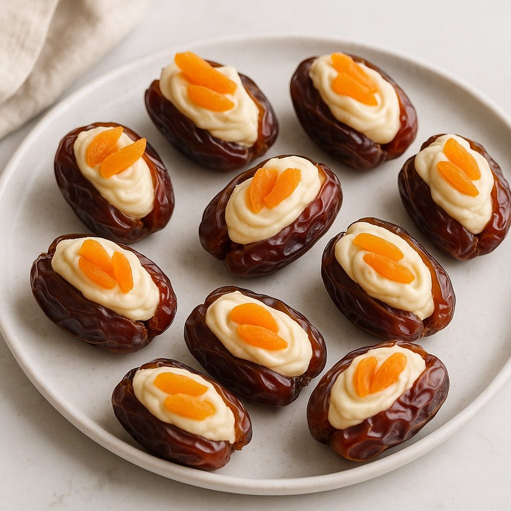 Creamy Apricot Stuffed Dates