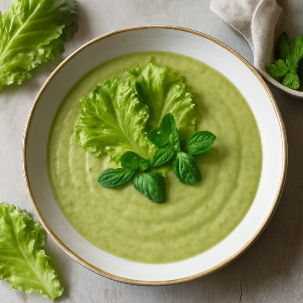 Crema di lattuga e menta
