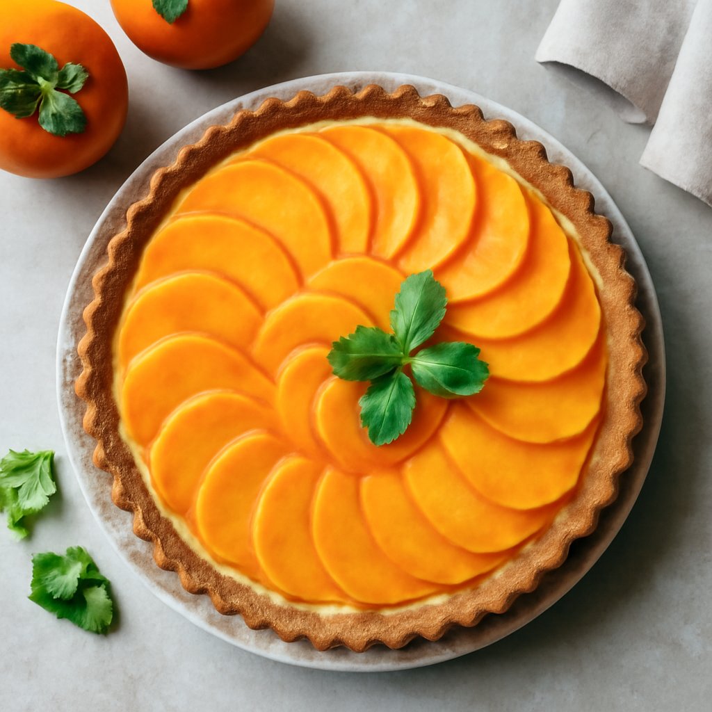 Crostata ai cachi freschi