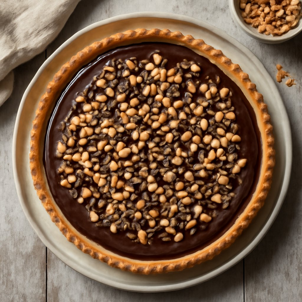Crostata al cioccolato e burro di arachidi