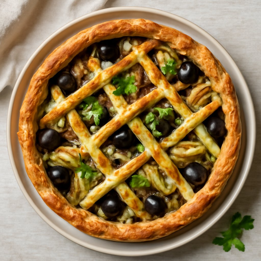 Crostata di carciofi e olive (vegan)