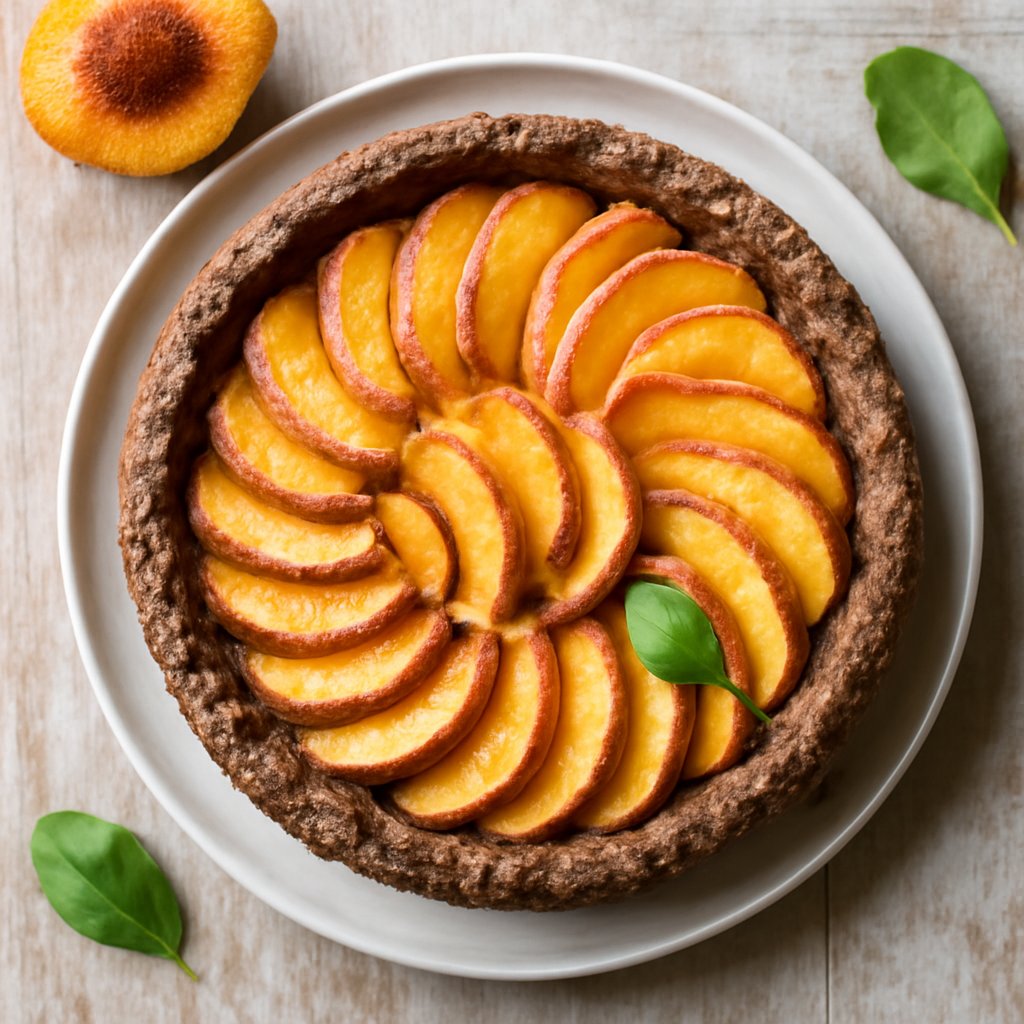 Crostata di grano saraceno e pesche (senza glutine)
