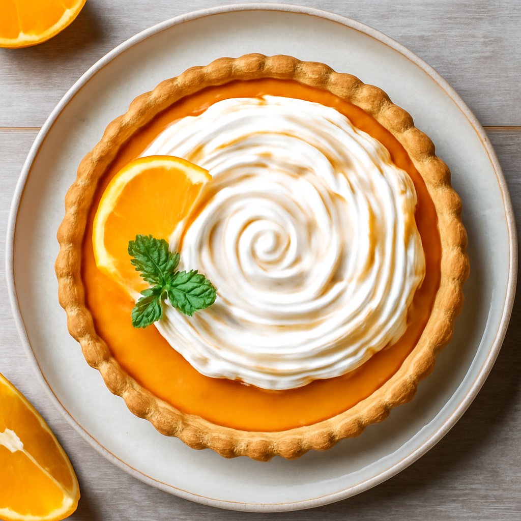 Crostata meringata all'arancia