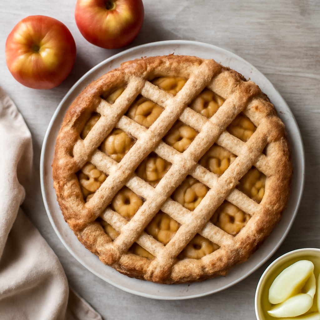 Crostata ripiena alle mele