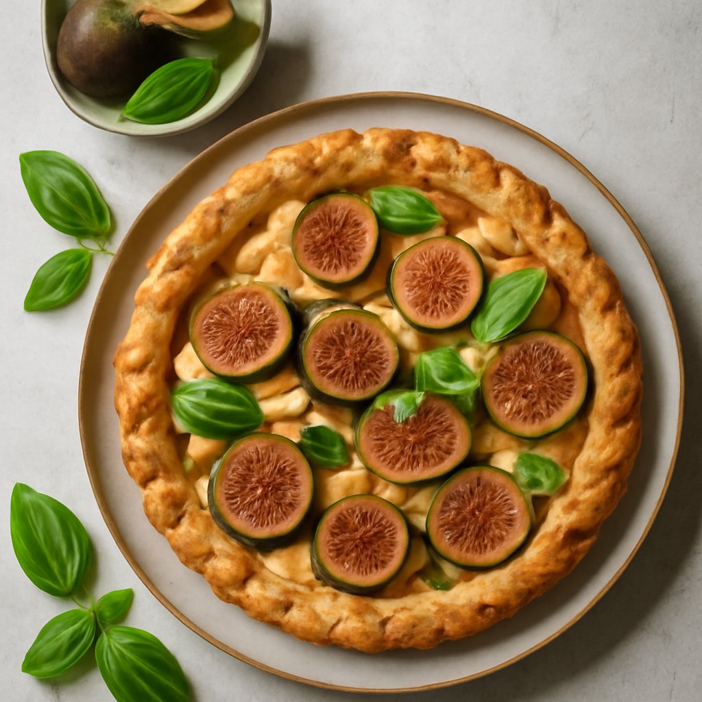 Crostata salata con fichi