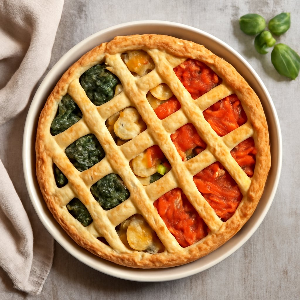 Crostata salata multicolore