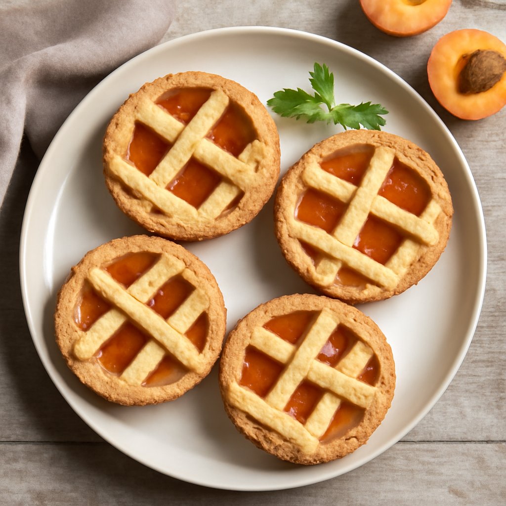 Crostatine alla confettura di albicocche (senza glutine)