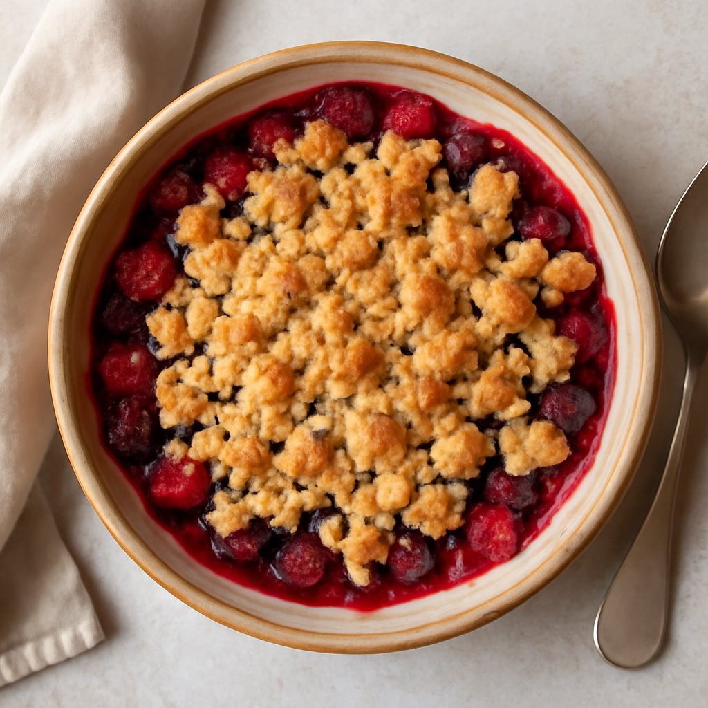 Crumble ai frutti rossi (senza glutine)