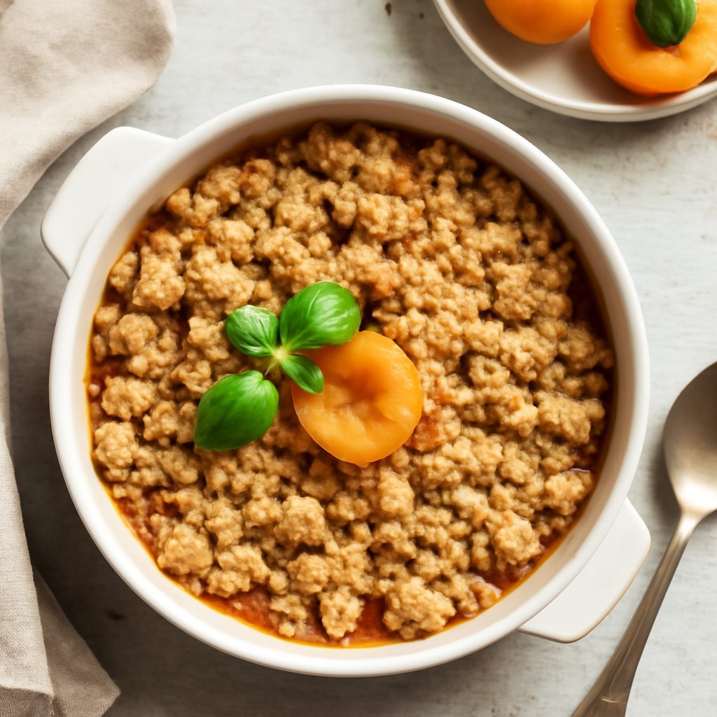 Crumble di albicocche (senza glutine)