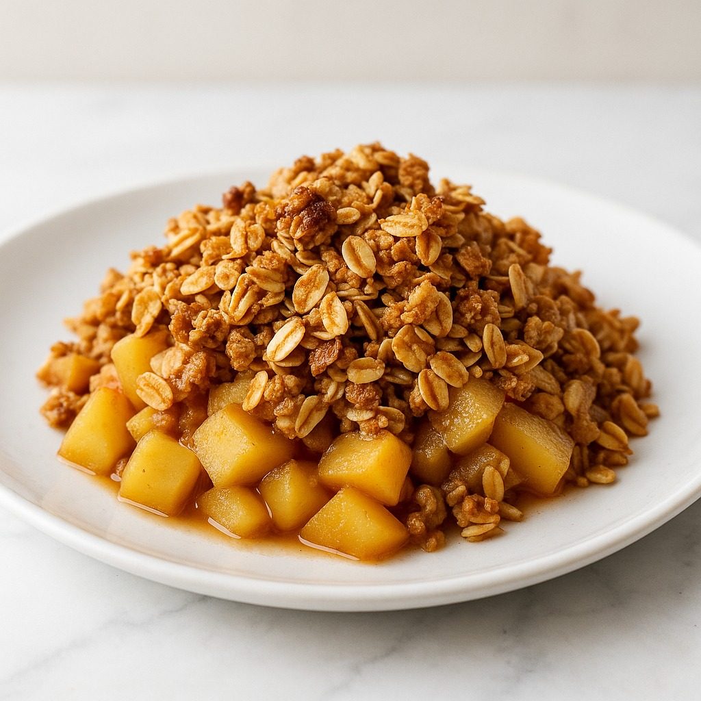 Crumble di mele light alla cannella
