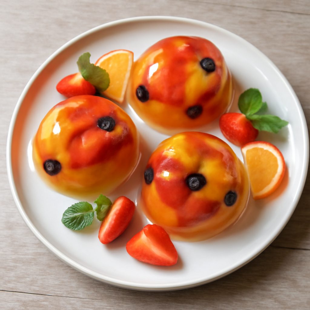 Cupole di gelatina alla frutta