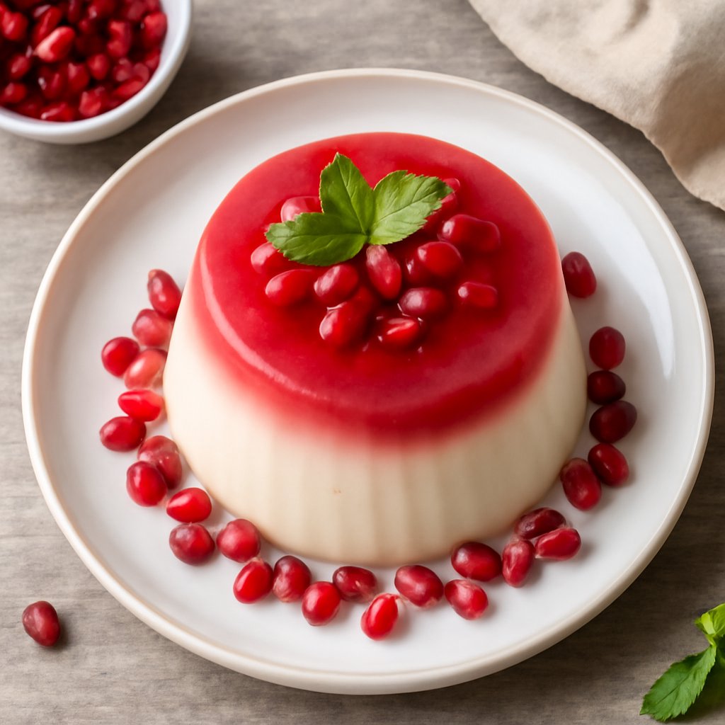 Dessert di Capodanno alla melagrana