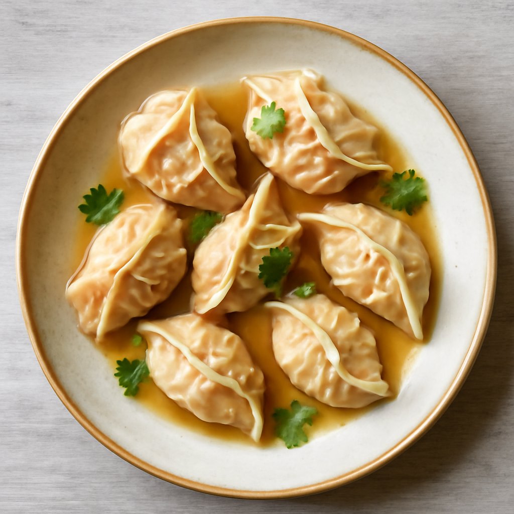 Dim sum salmone, miso e zenzero