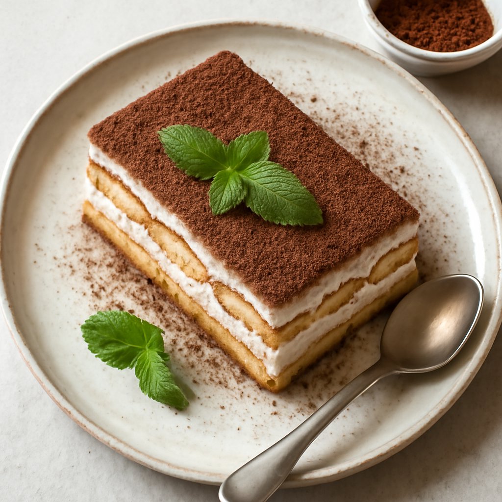 Dolce di biscotto e crema al formaggio
