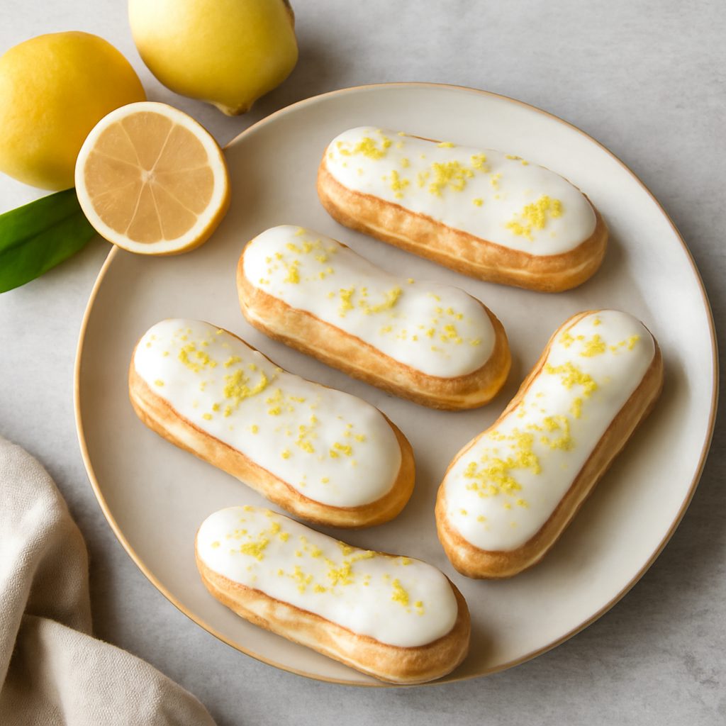 Éclair alla crema di limone 