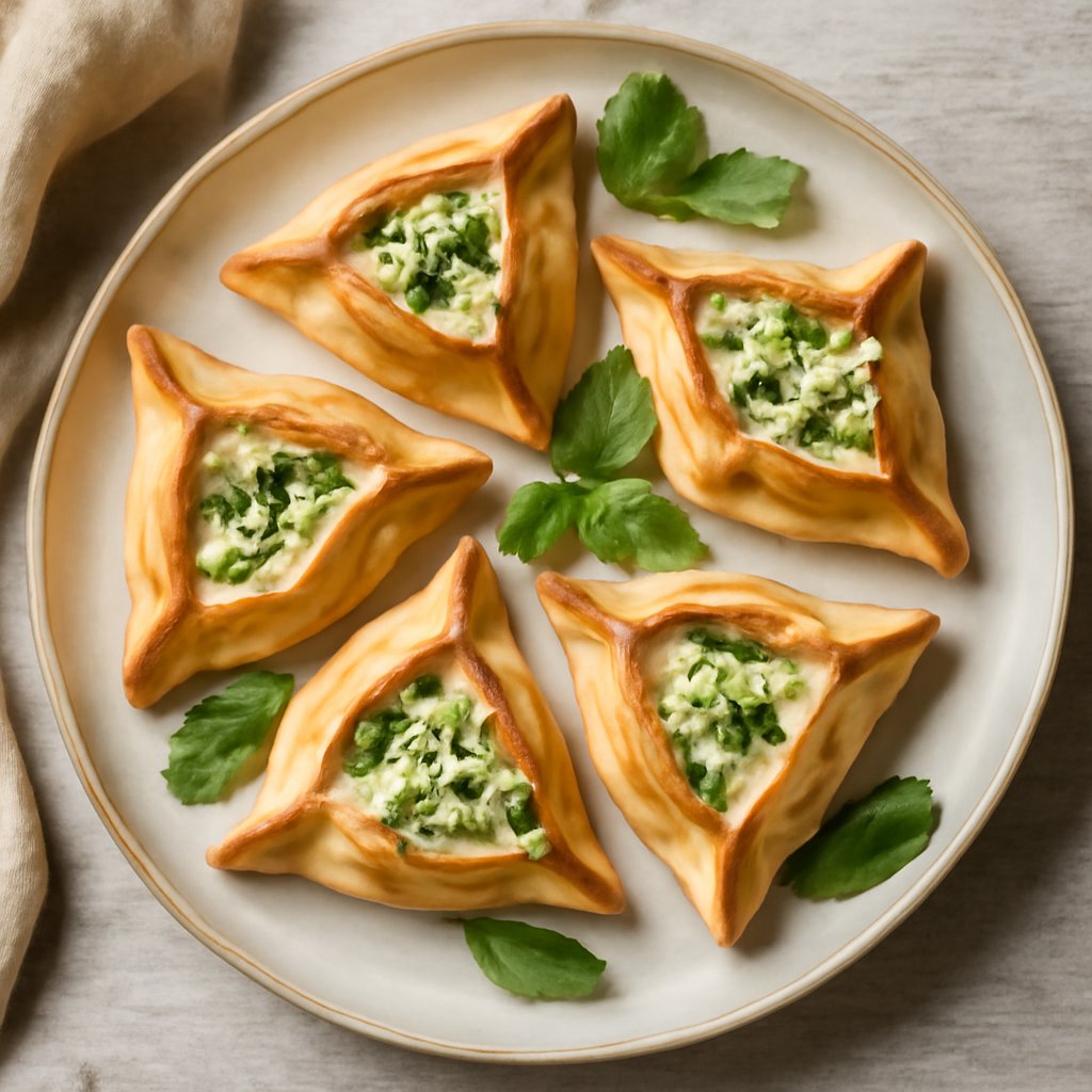 Fatayer con formaggio e menta