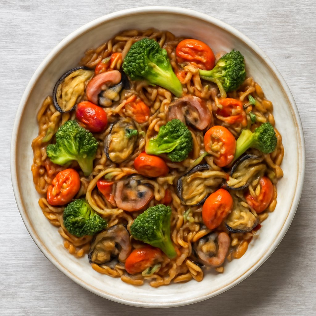 Fideuá vegetariana
