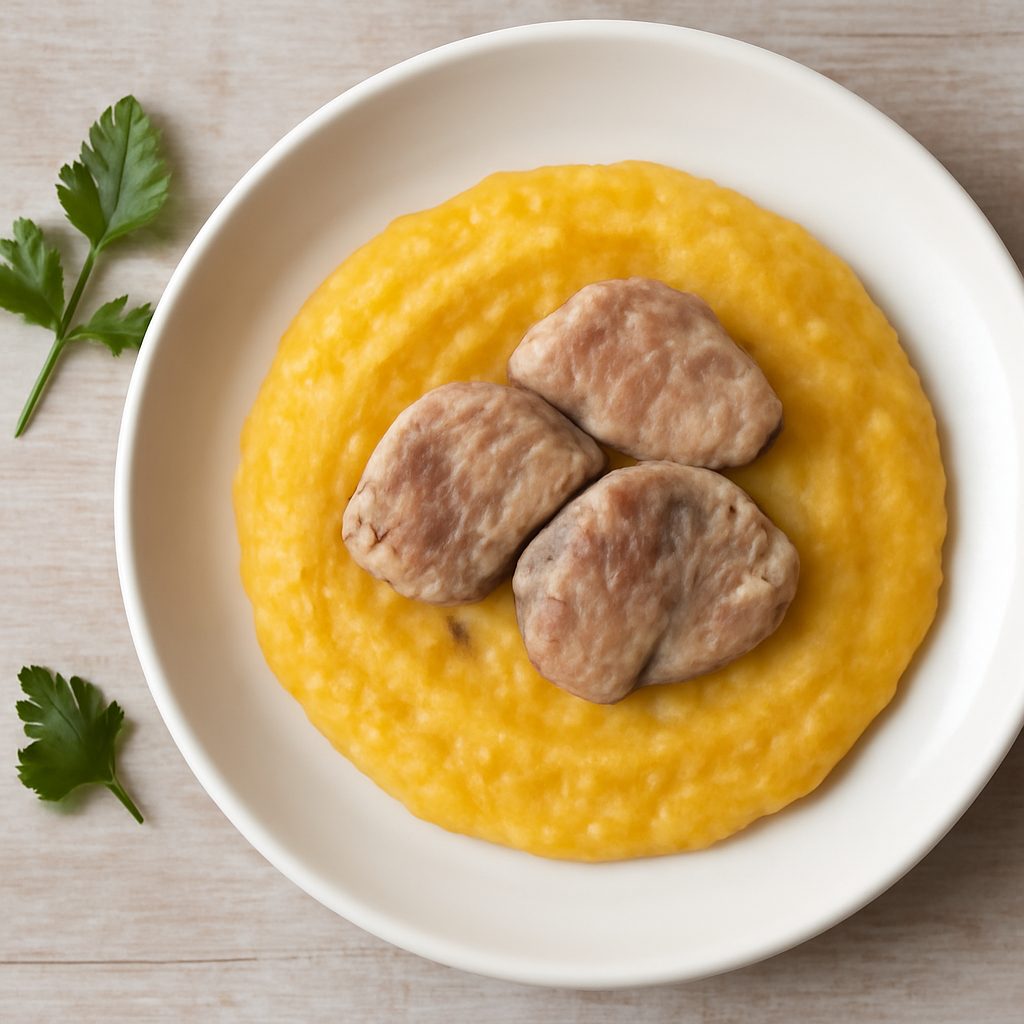 Filetto di agnello e purè di verdure (6-9 mesi)