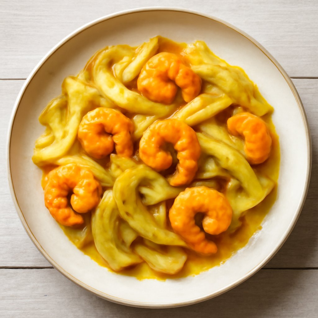 Finocchi e gamberi allo zafferano