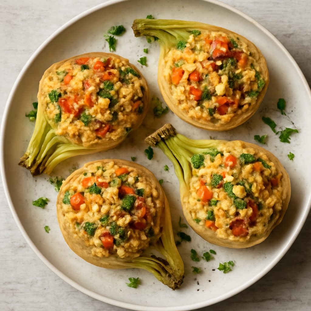Finocchi ripieni al cous cous