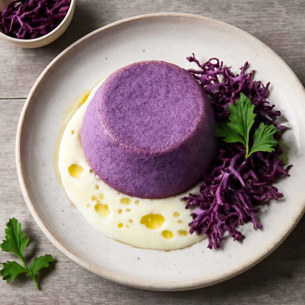 Flan al cavolo viola
