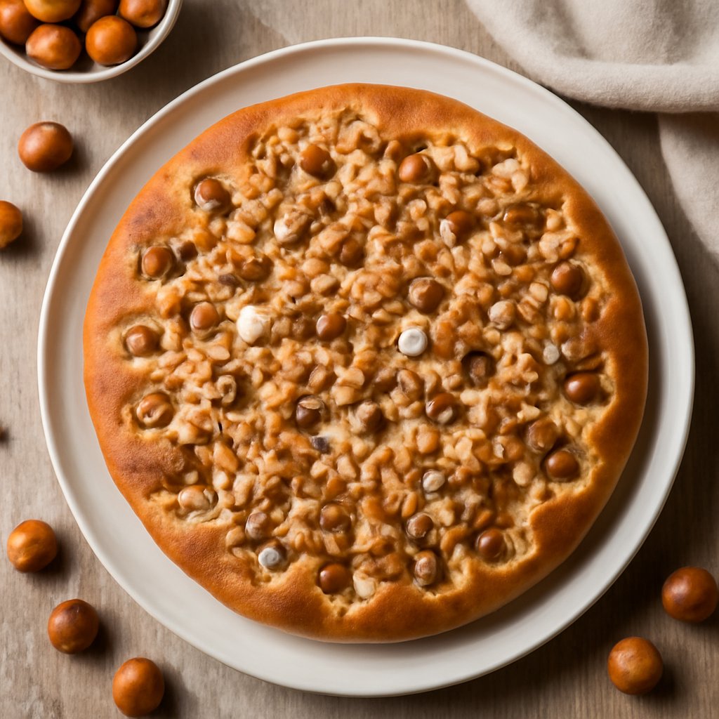 Focaccia dolce alle nocciole