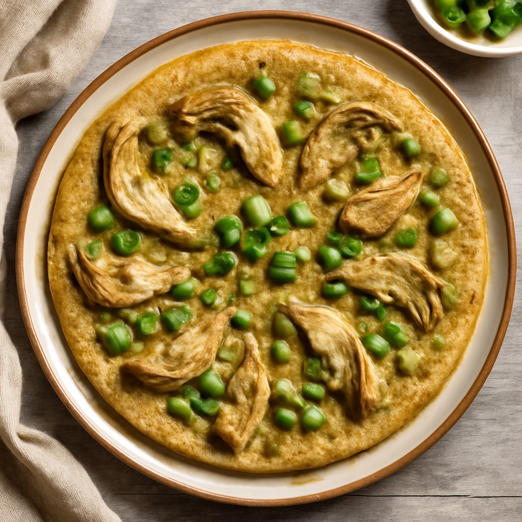 Frittata con carciofi e piselli (senza uova)