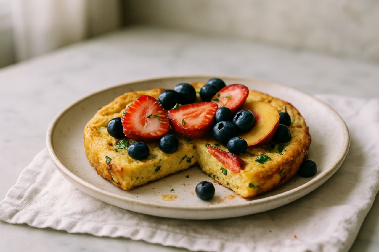 Frittata con Frutta Fresca