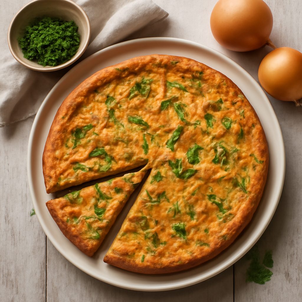 "Frittata" di cipolle al forno (vegan)