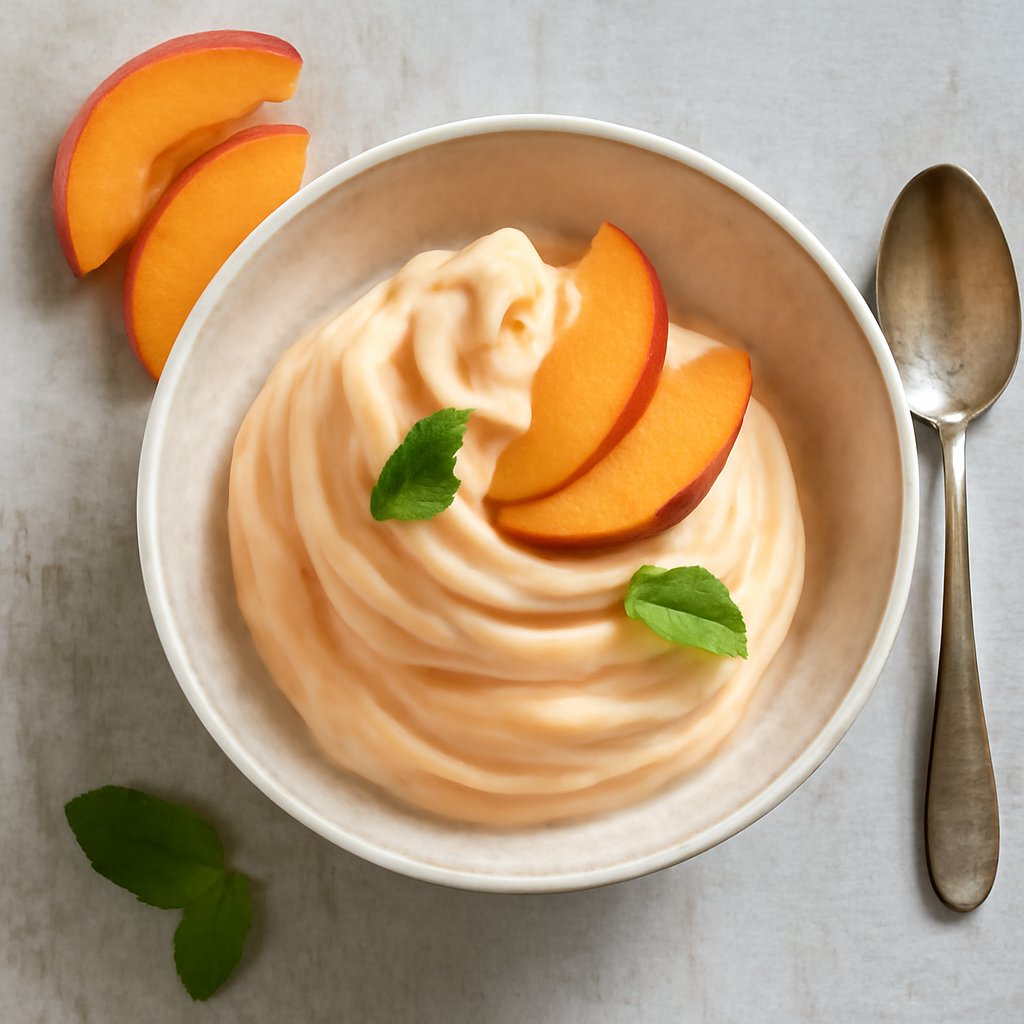 Frozen yogurt alla pesca