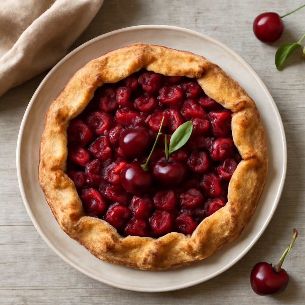 Galette rustica alle ciliegie