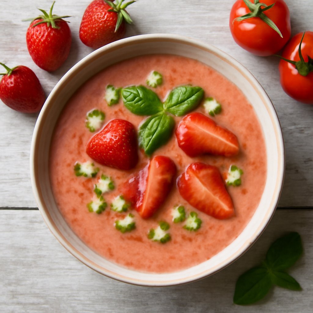Gazpacho fragole e pomodoro