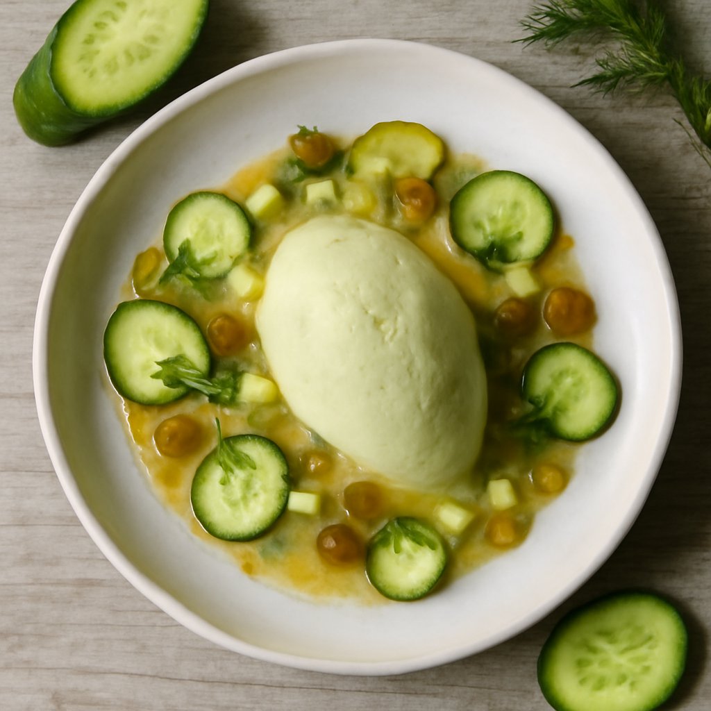 Gelato agrodolce al cetriolo
