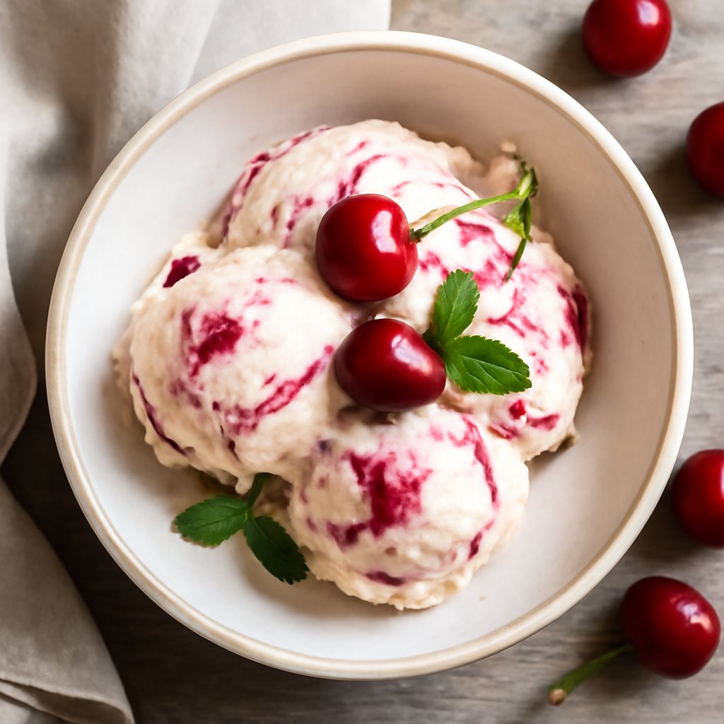 Gelato mascarpone e ciliegie