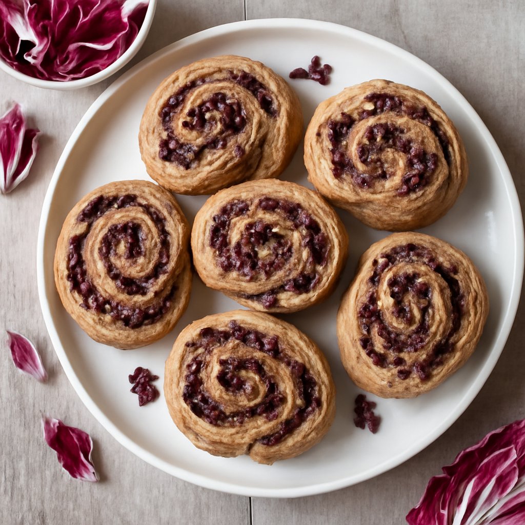 Girelle ai cereali con radicchio rosso