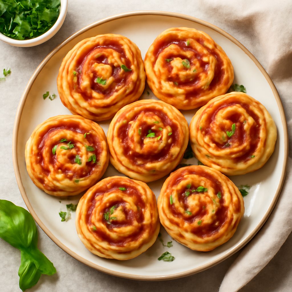 Girelle di pizza al prosciutto
