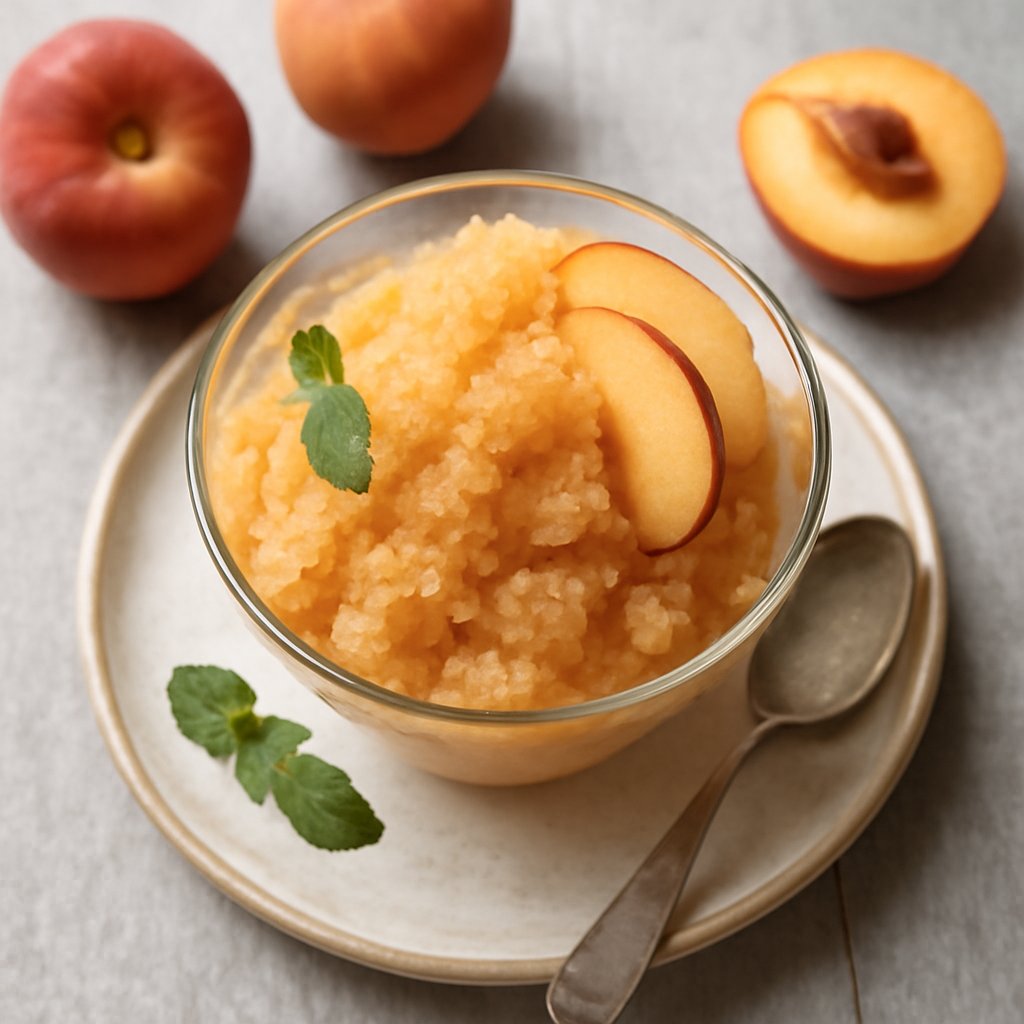 Granita alle pesche