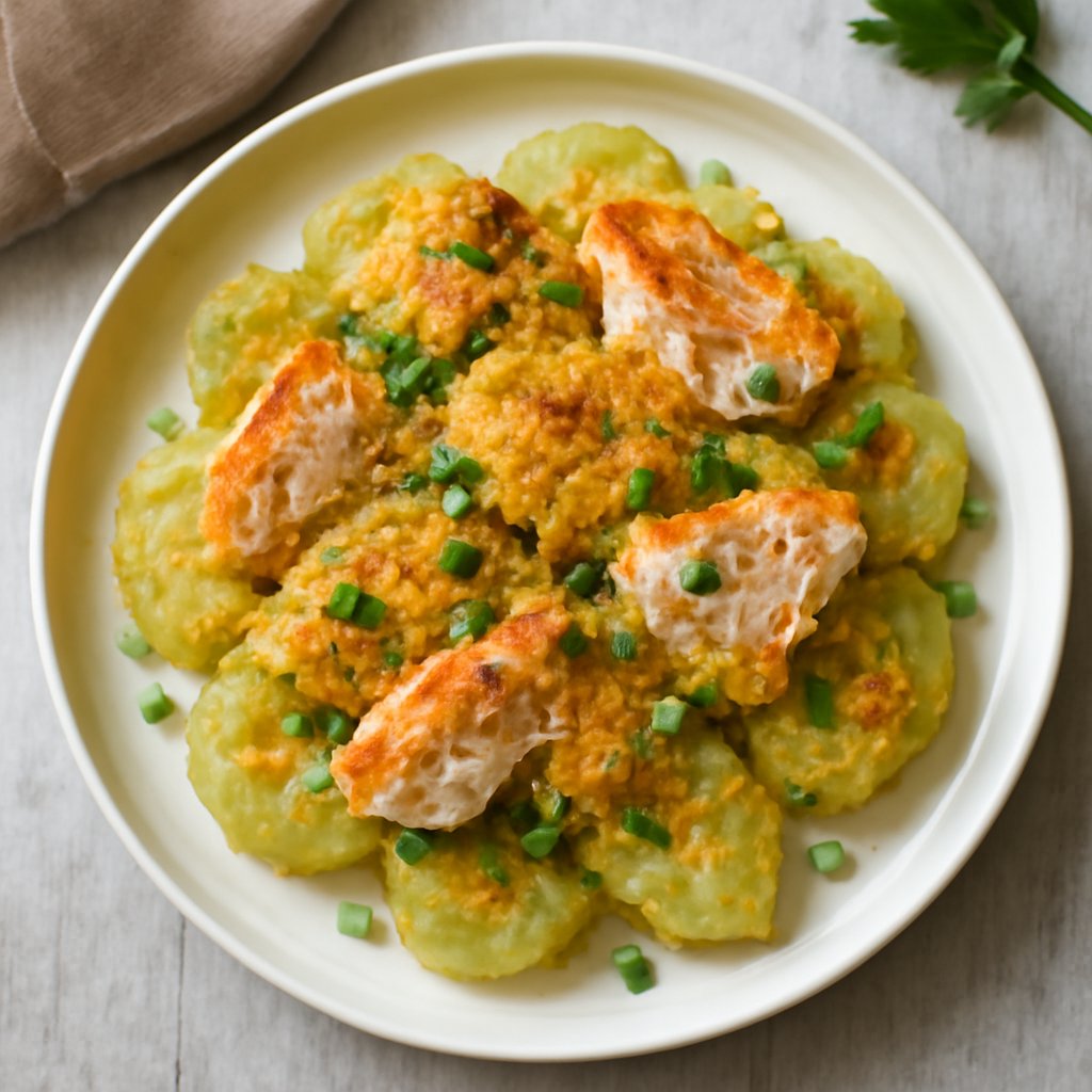 Gratin di zucca spinosa e dentice
