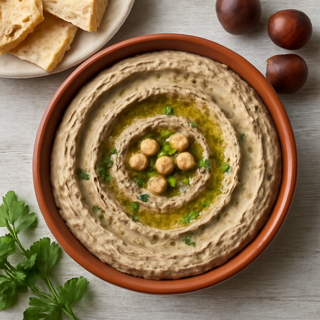 Hummus di castagne a l'orientale
